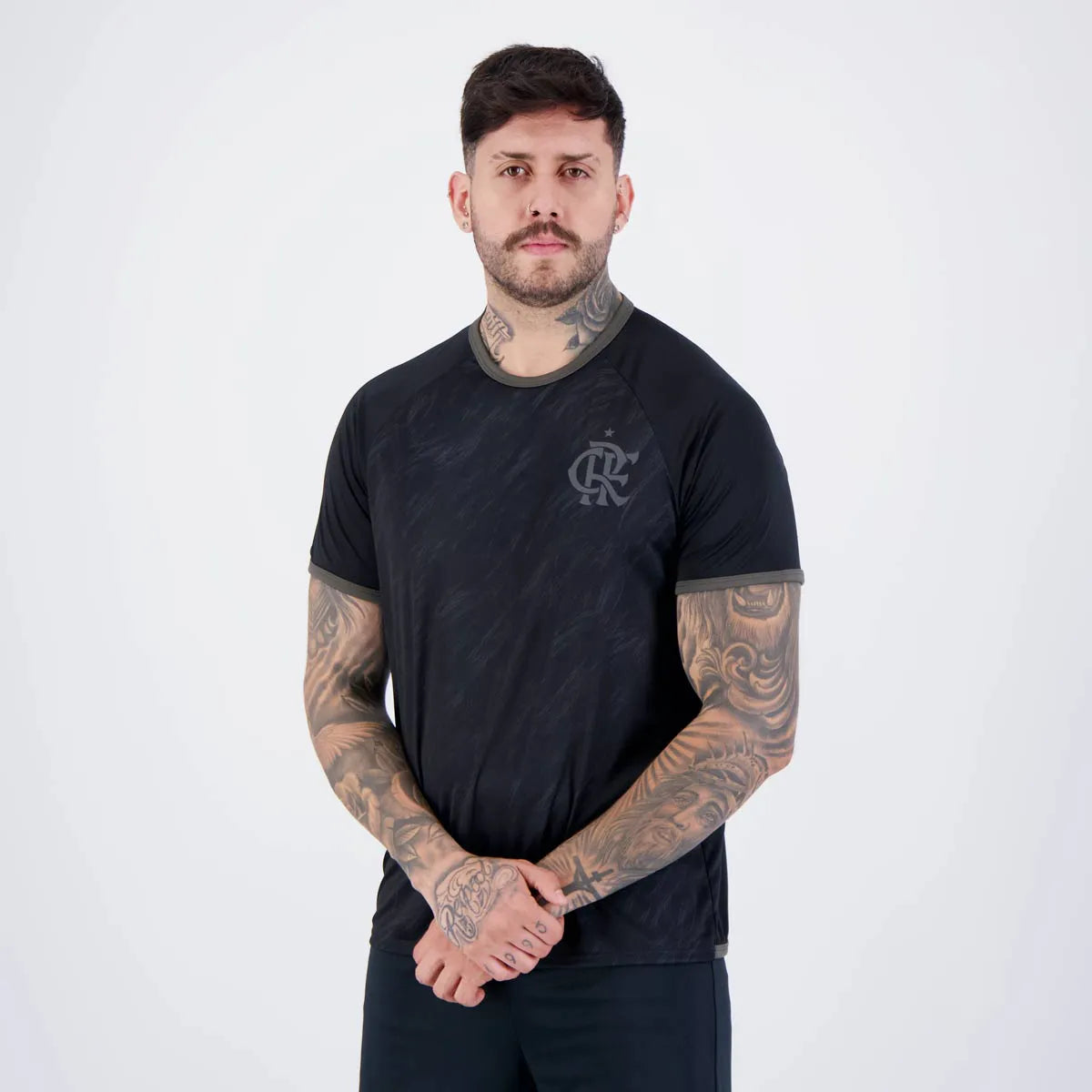 FLA - ATLAS CAMISETA ADT 100% PES PRETO