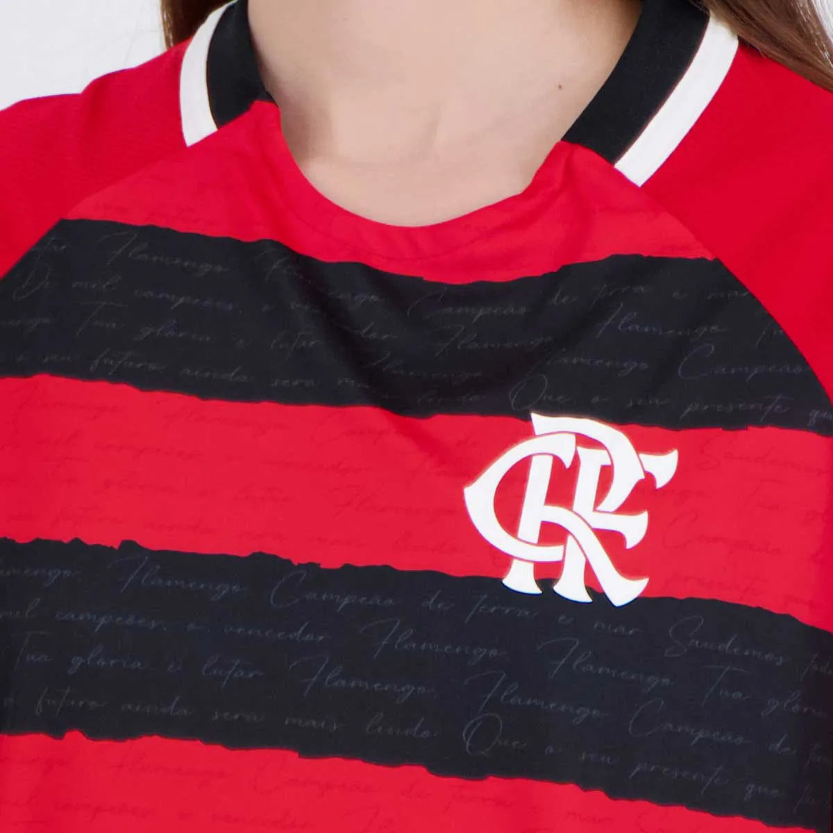 FLA - MANTO CAMISETA FEM 100% PES VERMELHO