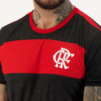 FLA - SPEED CAMISETA ADT 100% PES PRETO/VERMELHO
