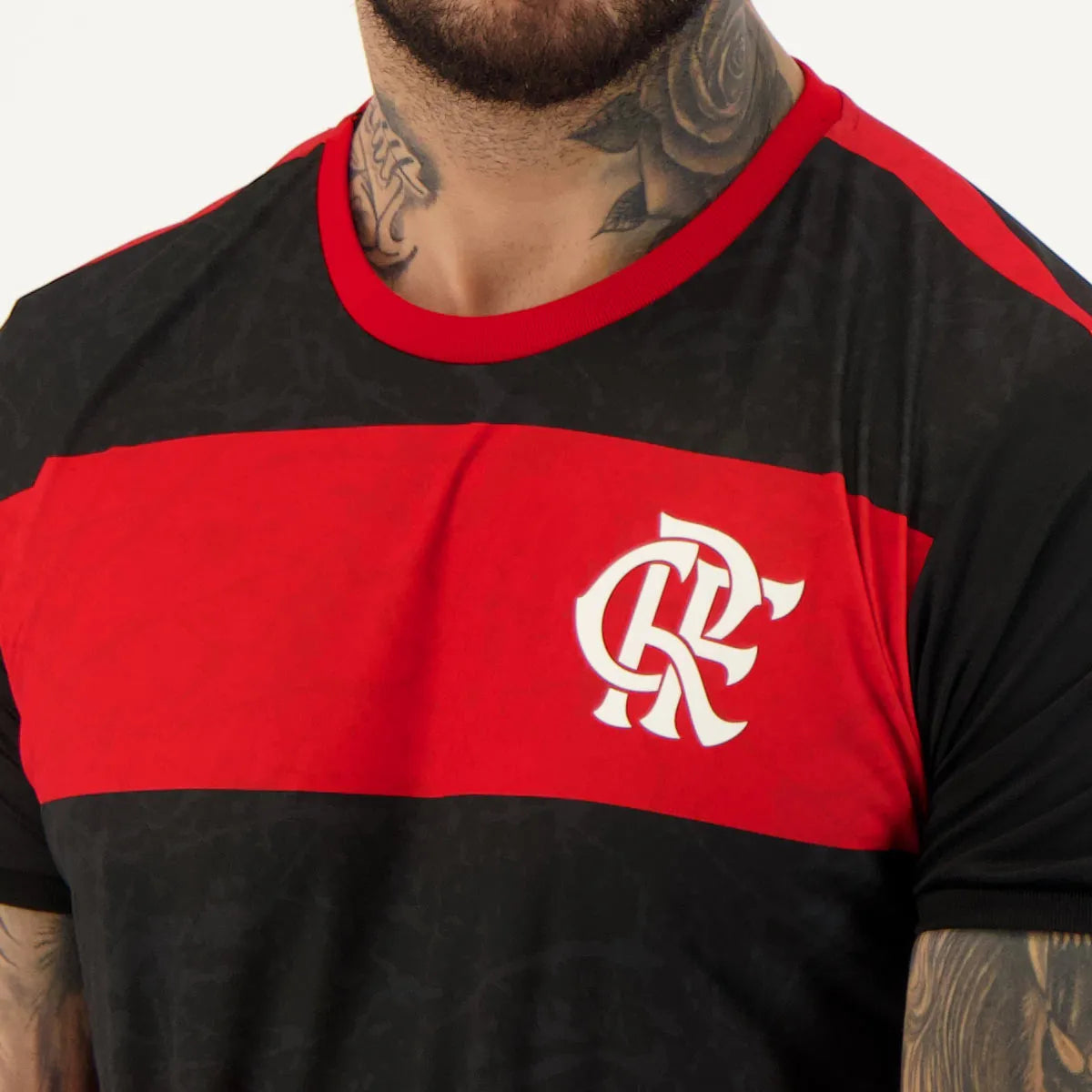 FLA - SPEED CAMISETA ADT 100% PES PRETO/VERMELHO