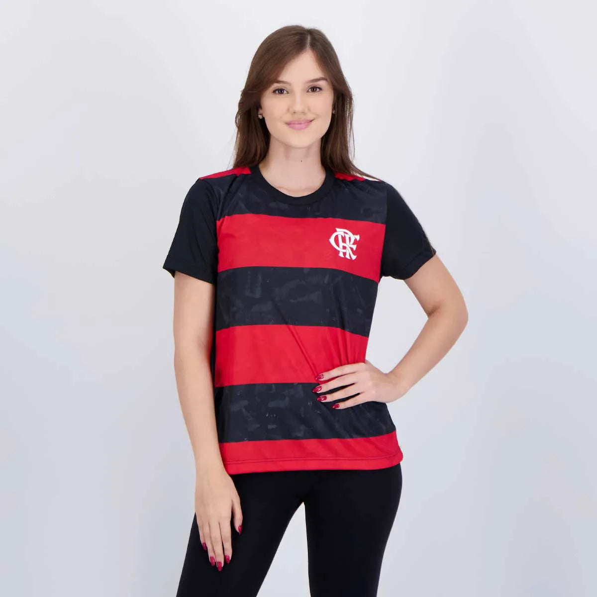FLA - TORCER CAMISETA FEM 100% PES PRETO