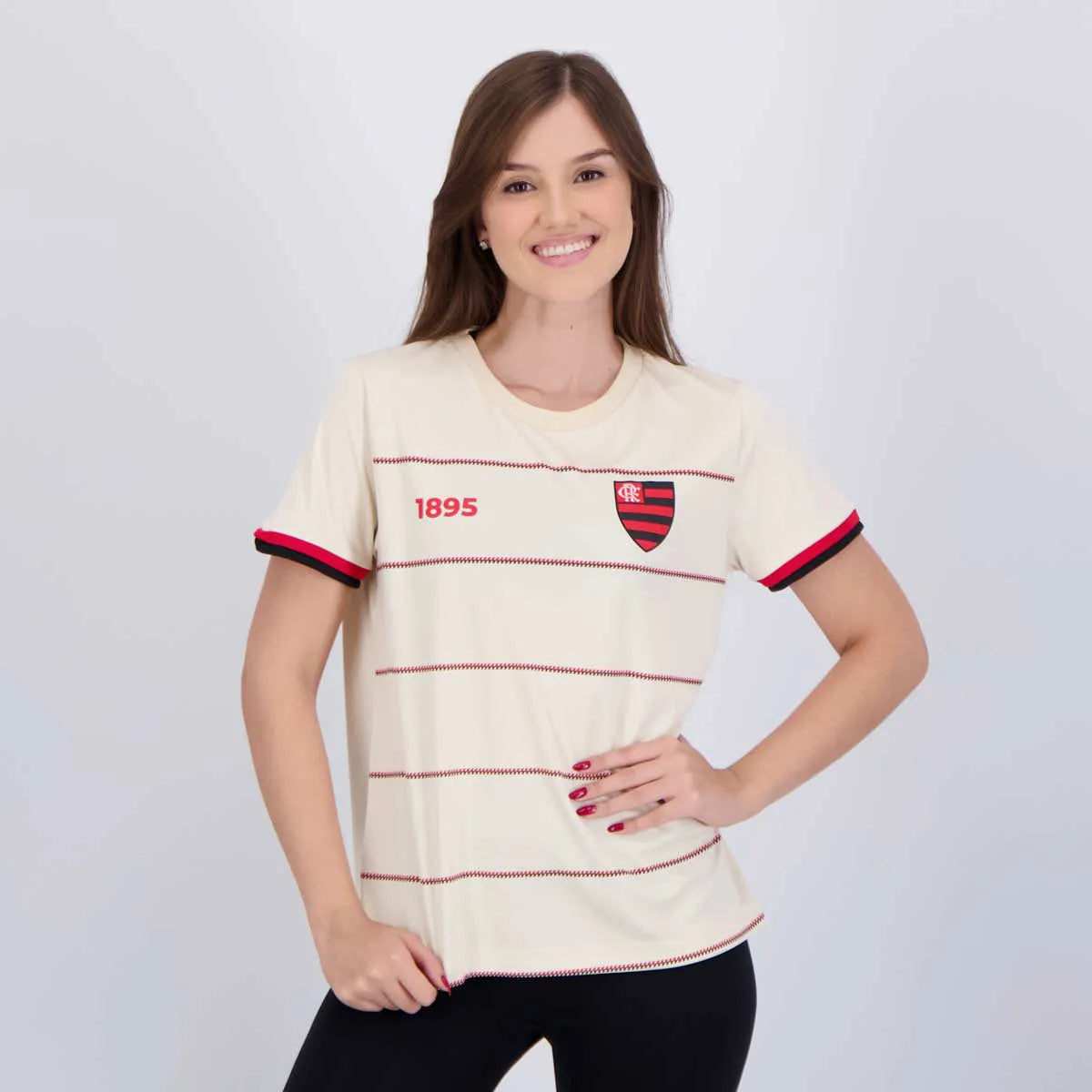 FLA - TROFEU CAMISETA FEM 100% PES BEGE