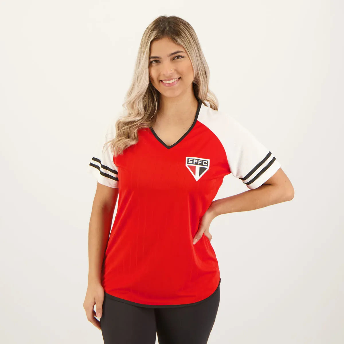SPF - CHEERLEADER CAMISETA FEM 100% PES VERMELHO