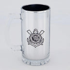 CANECA VIDRO METALIC TIMES - CORINTHIANS