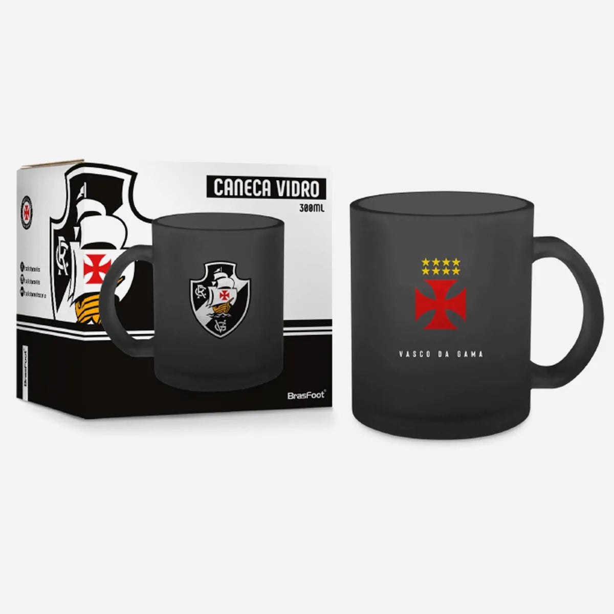 CANECA VIDRO DIAMOND - VASCO