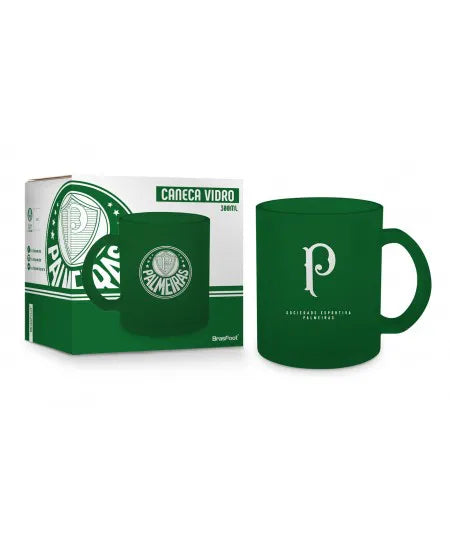 CANECA VIDRO DIAMOND - PALMEIRAS