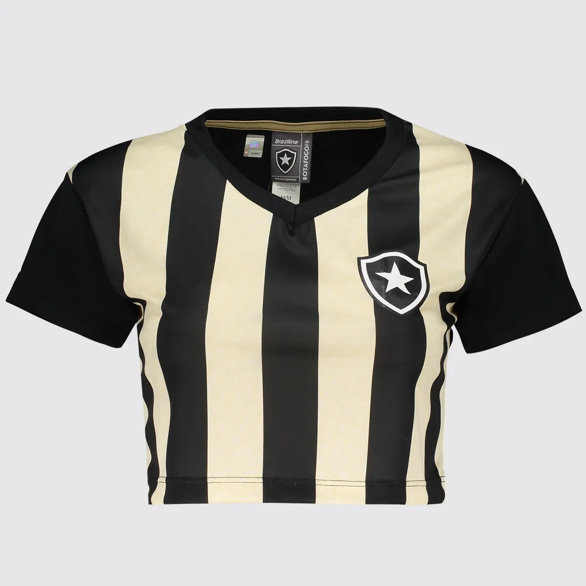BOT - MOVIMENTAR CROPPED FEM 100% PES PRETO
