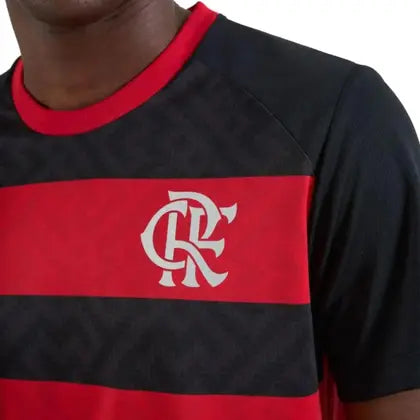 FLA - PRINCIPIA CAMISETA ADT 100% PES PRETO/VERMELHO