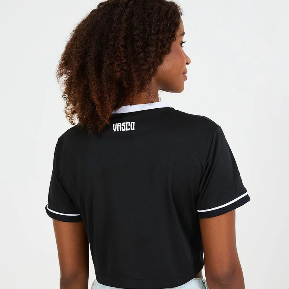 VAS - GRITO CROPPED BASICA FEM 100%PES PRETO