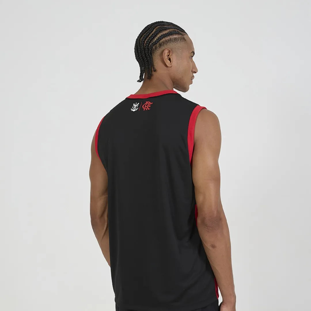 FLA - PRESENCA REGATA ADT 100% PES VERMELHO/PRETO
