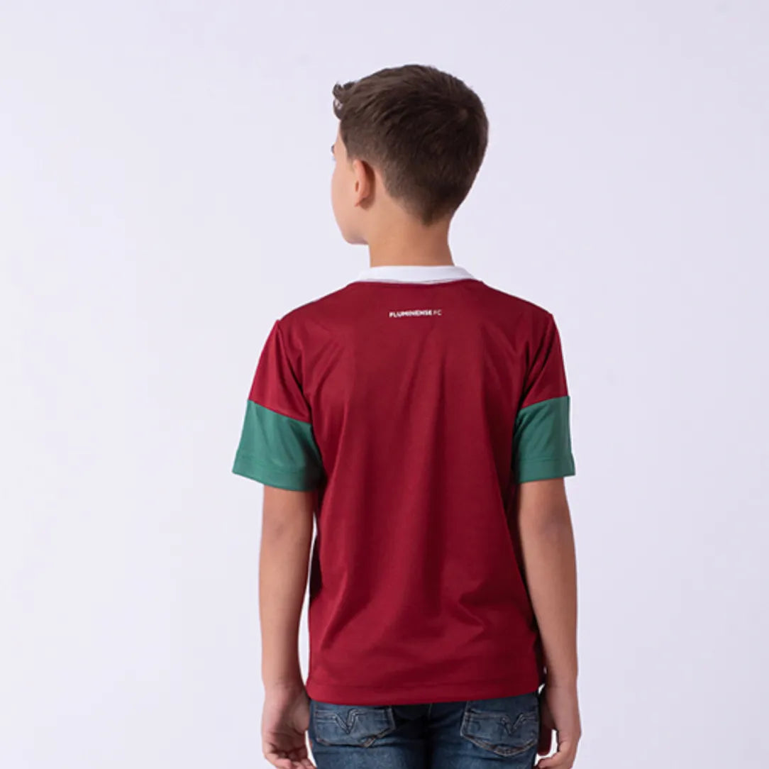 FLU - RAIAR CAMISETA INF PES BRANCO/VINHO/VERD