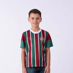 FLU - RAIAR CAMISETA INF PES BRANCO/VINHO/VERD