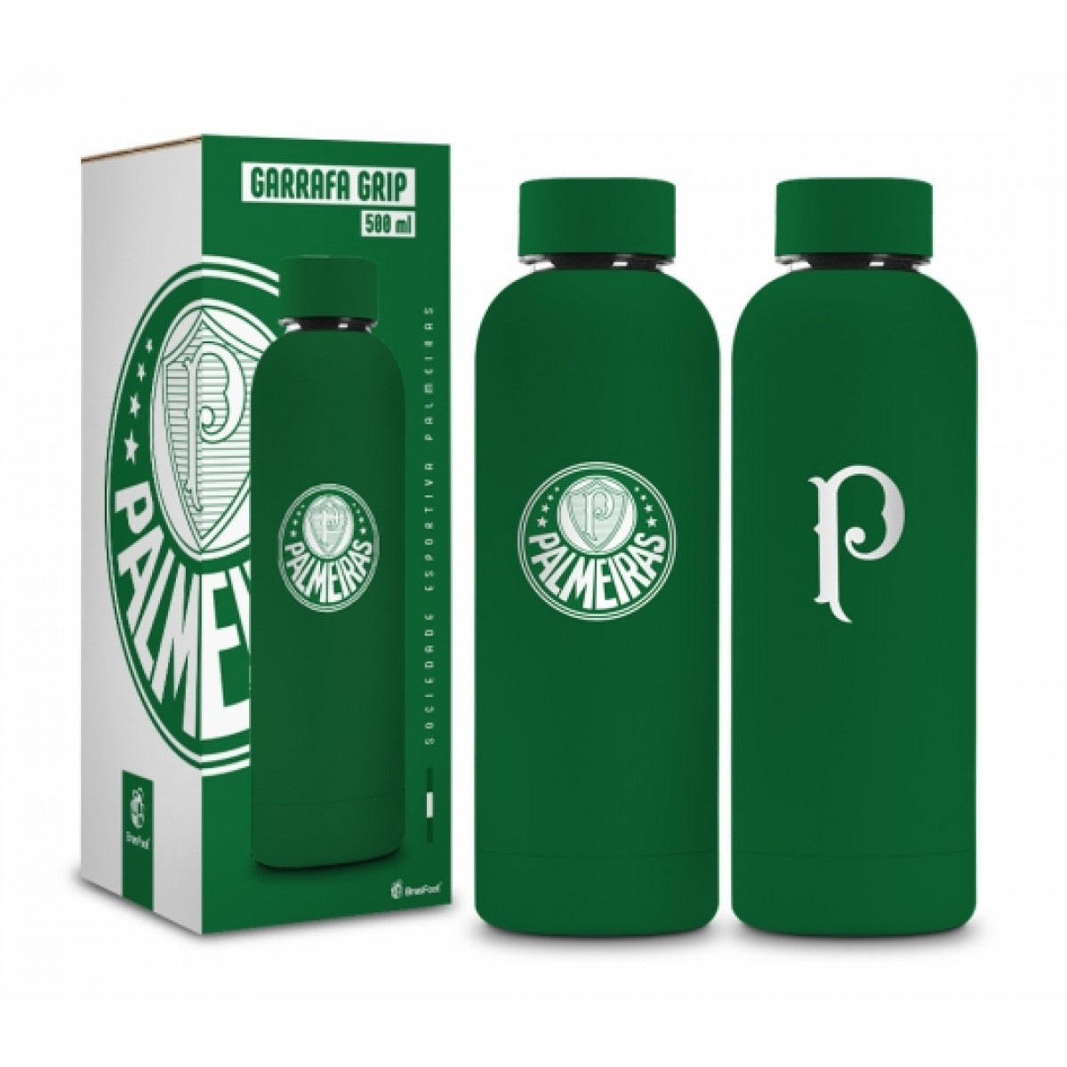GARRAFA TERMICA GRIP 500ML EMBORRACH - PALMEIRAS