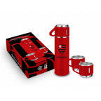 GARRAFA METAL VACUUM C/3 CANECAS - FLAMENGO