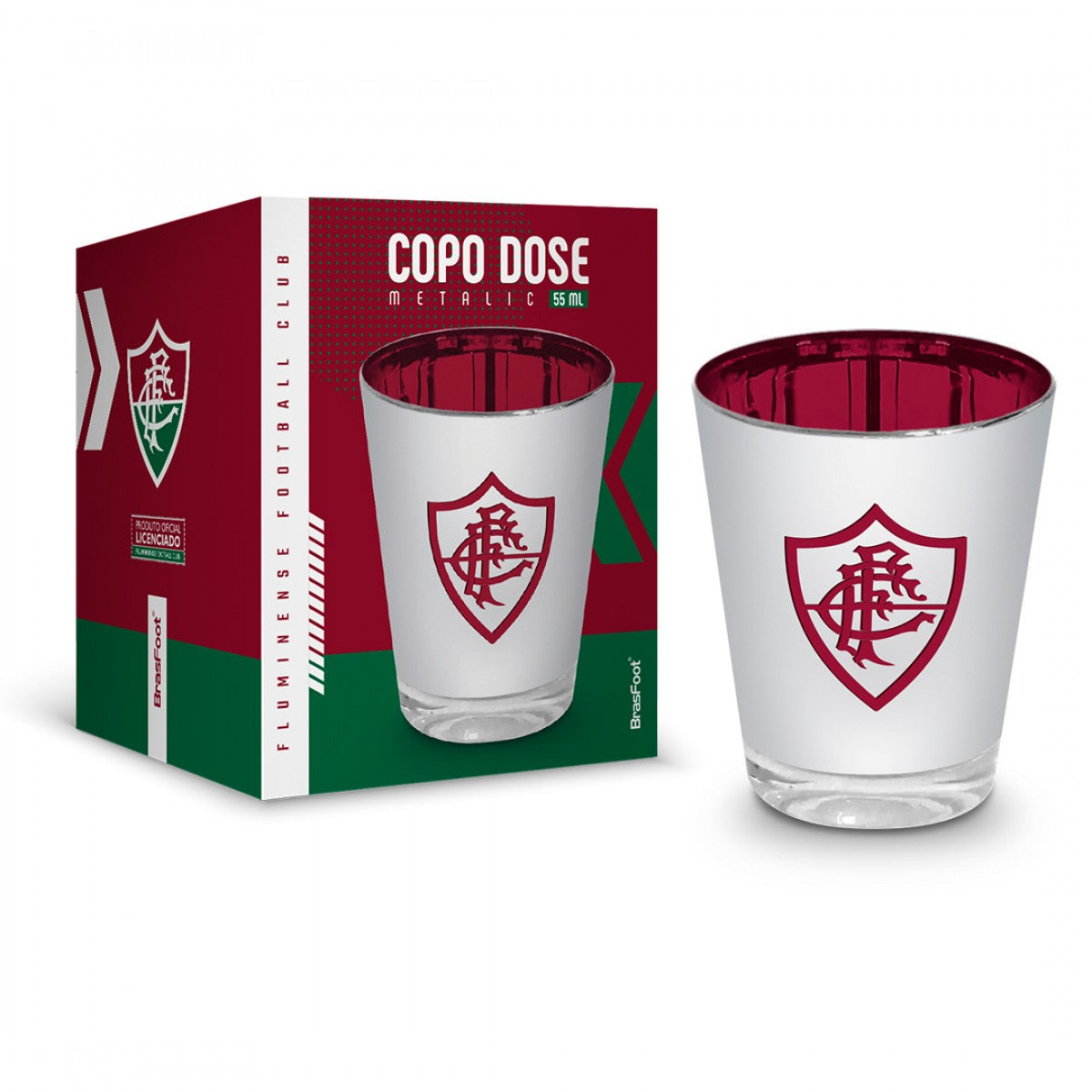 COPO DOSE METALIC 55ML TIMES - FLUMINENSE