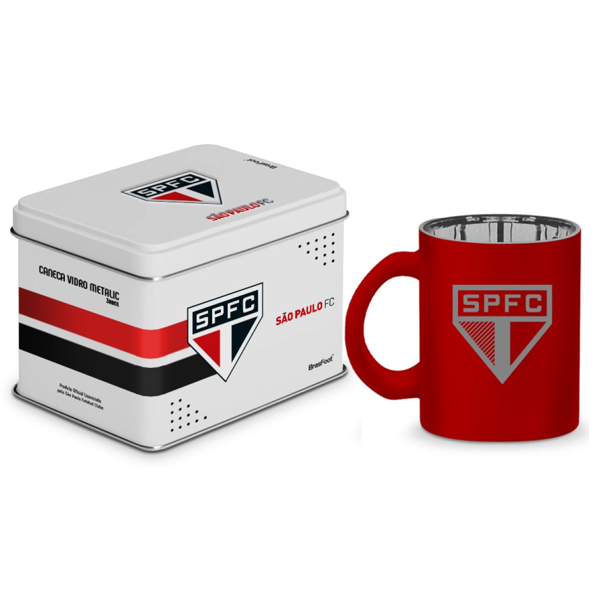 CANECA VIDRO DIAMOND METALIC LATA TIMES - SAO PAULO