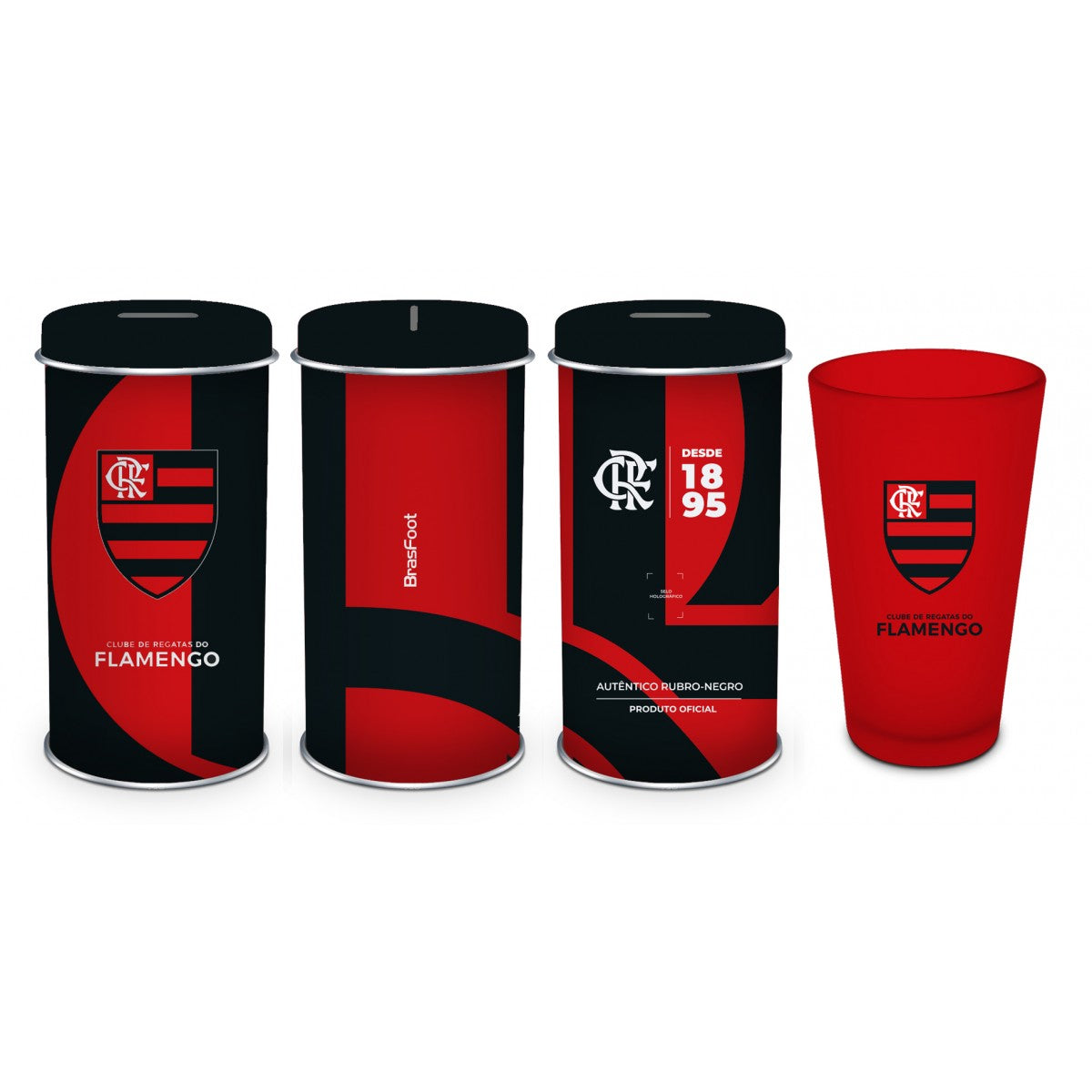 COPO MONACO LATA COFRE 480ML TIMES - FLAMENGO